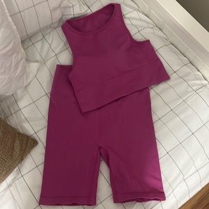 Jcrew matching lounge/workout set pink